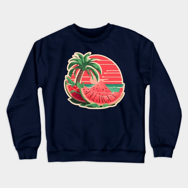 Watermelon Sugar High summer Design Crewneck Sweatshirt by JulenDesign